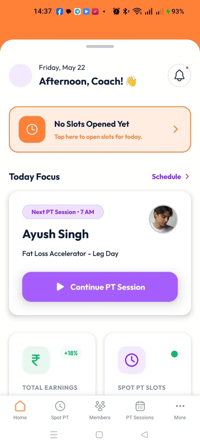FitCompass trainer app